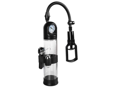 Pompka-Powerpump MASTER Vibrating - Black&Clear - 8