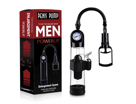 Pompka-Powerpump MASTER Vibrating - Black&Clear - 9