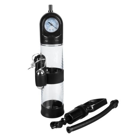 Pompka-Powerpump MASTER Vibrating - Black&Clear - 4