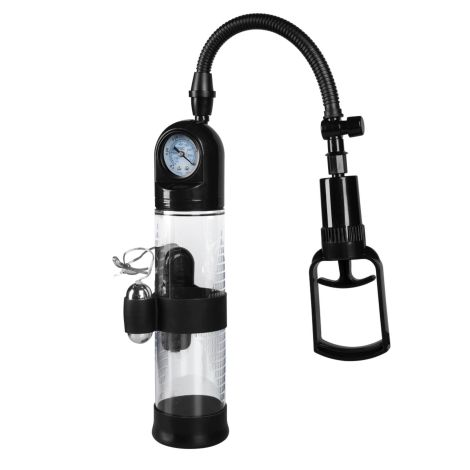 Pompka-Powerpump MASTER Vibrating - Black&Clear - 7