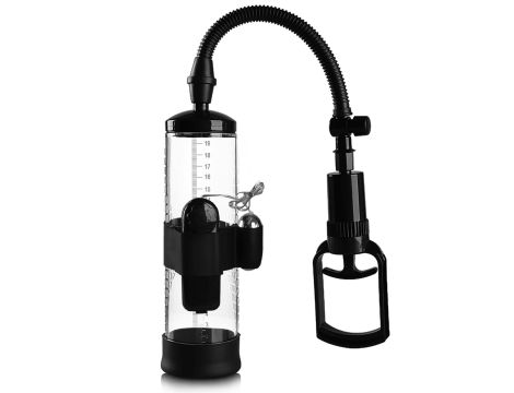 Pompka-Powerpump MAX Vibrating - Black&Clear