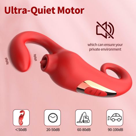 Wibrator-Merfi, 10 vibration functions, 10 frequency tongue licking USB - 10