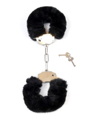 Kajdanki Fetish B - Series- Furry Cuffs Black - image 2