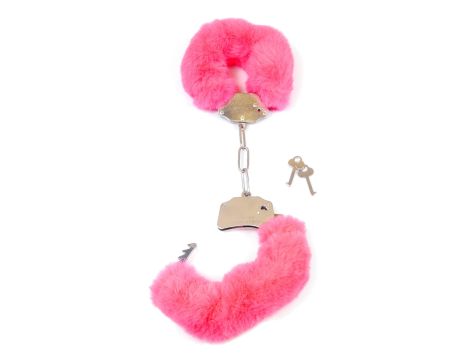 Kajdanki Fetish B - Series- Furry Cuffs Pink - 3