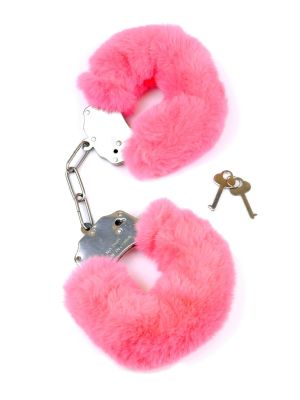 Kajdanki Fetish B - Series- Furry Cuffs Pink