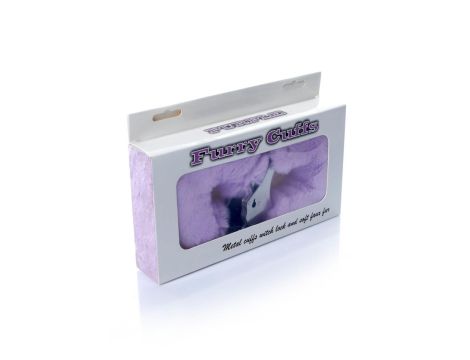 Kajdanki Fetish B - Series- Furry Cuffs Purple - 5