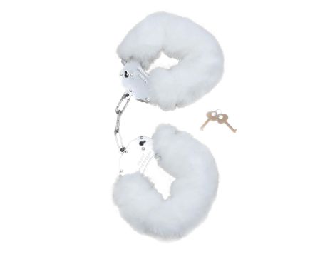 Kajdanki Fetish B - Series - Furry Cuffs White