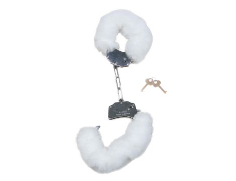 Kajdanki Fetish B - Series - Furry Cuffs White - 3