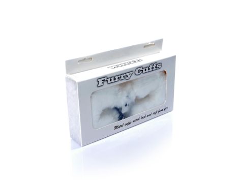 Kajdanki Fetish B - Series - Furry Cuffs White - 5