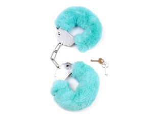 Kajdanki Fetish B - Series- Furry Cuffs Blue