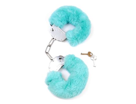 Kajdanki Fetish B - Series- Furry Cuffs Blue