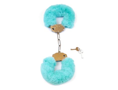 Kajdanki Fetish B - Series- Furry Cuffs Blue - 2