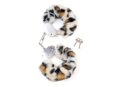 Kajdanki Fetish B - Series- Furry Cuffs Leopard