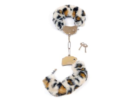 Kajdanki Fetish B - Series- Furry Cuffs Leopard - 3