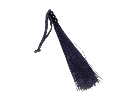 Silicone Whip Black 10"" - Fetish B - Series