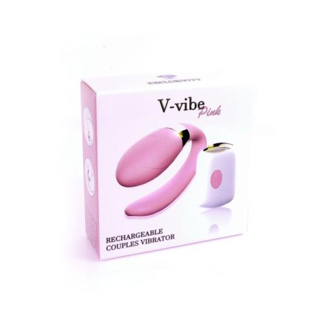 Stymulator-V-Vibe Pink USB 7 Function / Remote Control - 9