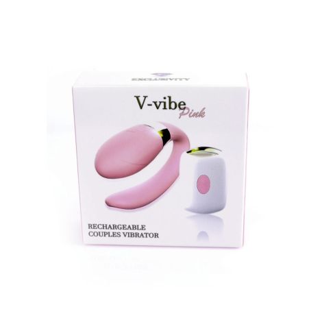 Stymulator-V-Vibe Pink USB 7 Function / Remote Control - 10