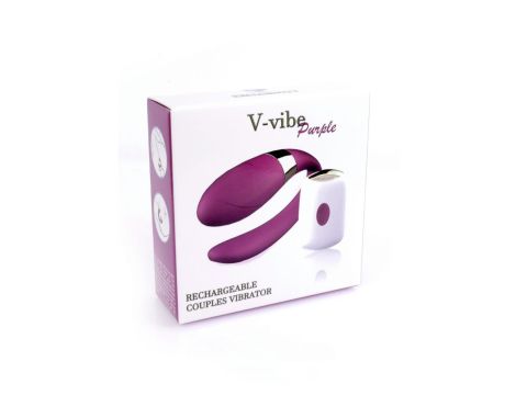 Stymulator-V-Vibe Purple USB 7 Function / Remote Control - 7