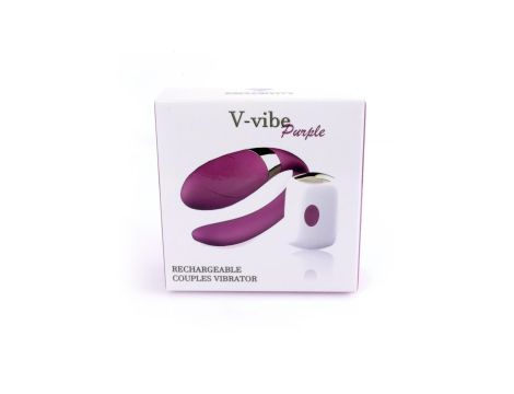 Stymulator-V-Vibe Purple USB 7 Function / Remote Control - 8