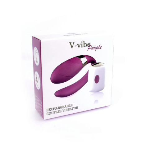 Stymulator-V-Vibe Purple USB 7 Function / Remote Control - 7