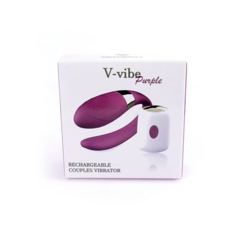 Stymulator-V-Vibe Purple USB 7 Function / Remote Control - 8