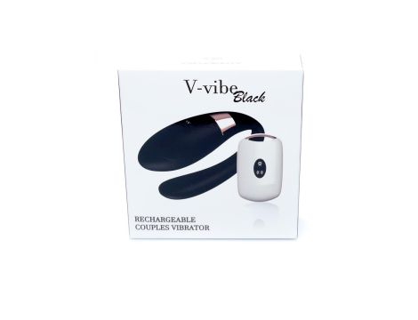 Stymulator-V-Vibe Black USB 7 Function / Remote Control - 12