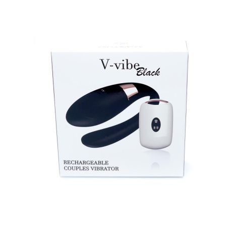 Stymulator-V-Vibe Black USB 7 Function / Remote Control - 12