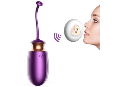 Jajko/wibr-Vibrating Silicone Love EGG USB 10 Function / Heating / Voice Control - 2