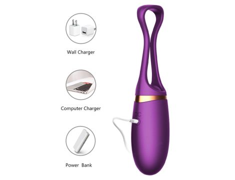 Jajko/wibr-Vibrating Silicone Love EGG USB 10 Function / Voice Control - 8