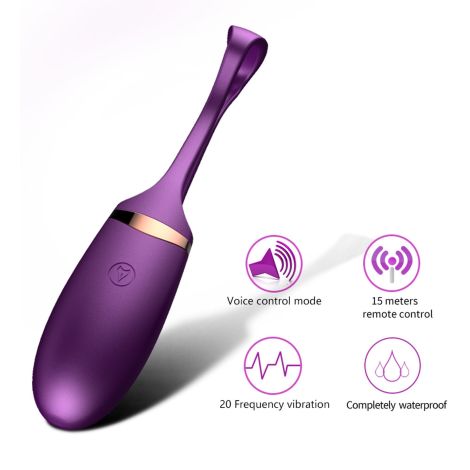 Jajko/wibr-Vibrating Silicone Love EGG USB 10 Function / Voice Control - 7