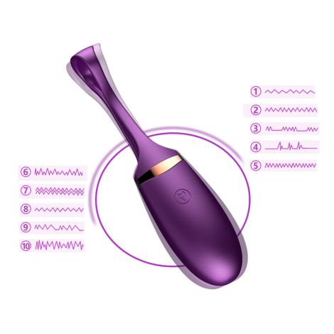 Jajko/wibr-Vibrating Silicone Love EGG USB 10 Function / Voice Control - 11