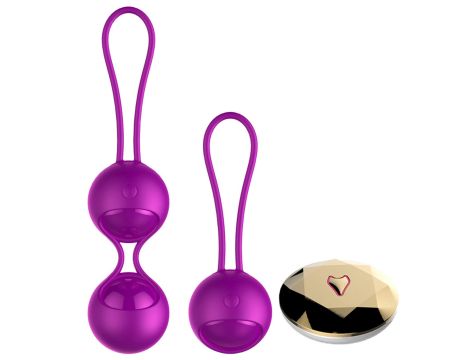 Kulki-Vibrating Silicone Kegel Balls Set USB 10 Function / Remote control