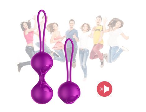 Kulki-Vibrating Silicone Kegel Balls Set USB 10 Function / Remote control - 3