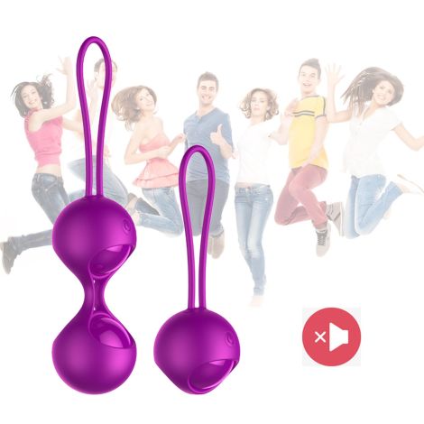 Kulki-Vibrating Silicone Kegel Balls Set USB 10 Function / Remote control - 3