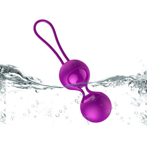 Kulki-Vibrating Silicone Kegel Balls Set USB 10 Function / Remote control - 5