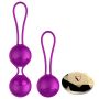 Kulki-Vibrating Silicone Kegel Balls Set USB 10 Function / Remote control - 2