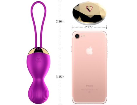 Kulki-Vibrating Silicone Kegel Balls USB 7 Function - 3