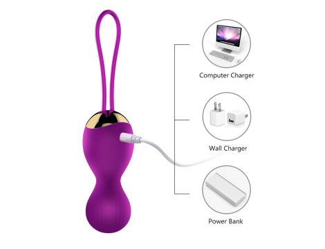 Kulki-Vibrating Silicone Kegel Balls USB 7 Function - 5