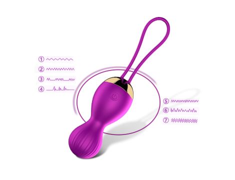 Kulki-Vibrating Silicone Kegel Balls USB 7 Function - 7