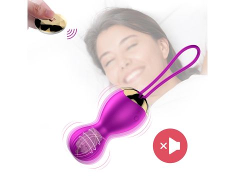 Kulki-Vibrating Silicone Kegel Balls USB 7 Function - 10