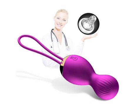 Kulki-Vibrating Silicone Kegel Balls USB 7 Function - 11