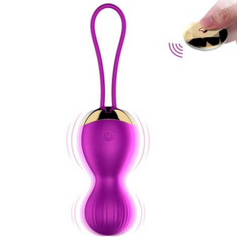 Kulki-Vibrating Silicone Kegel Balls USB 7 Function - 2