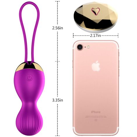 Kulki-Vibrating Silicone Kegel Balls USB 7 Function - 3