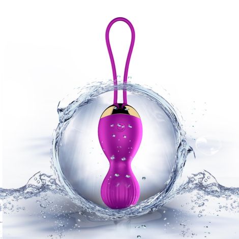 Kulki-Vibrating Silicone Kegel Balls USB 7 Function - 9