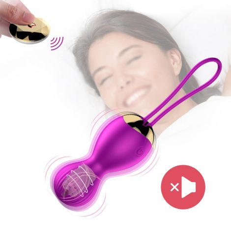 Kulki-Vibrating Silicone Kegel Balls USB 7 Function - 10