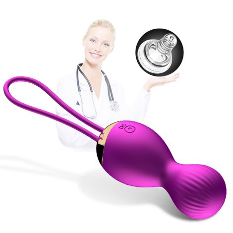 Kulki-Vibrating Silicone Kegel Balls USB 7 Function - 11