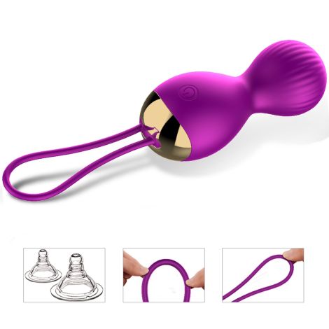 Kulki-Vibrating Silicone Kegel Balls USB 7 Function - 12