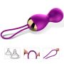 Kulki-Vibrating Silicone Kegel Balls USB 7 Function - 13