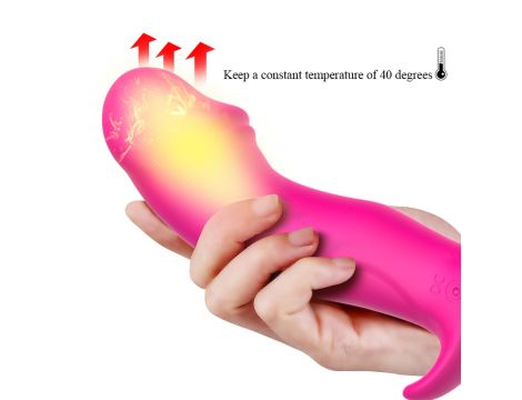 Stymulator-Silicone Panty Vibrator and Pulsator USB 10 Function / Heating - 8