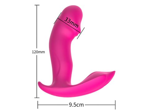 Stymulator-Silicone Panty Vibrator and Pulsator USB 10 Function / Heating - 10